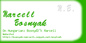 marcell bosnyak business card
